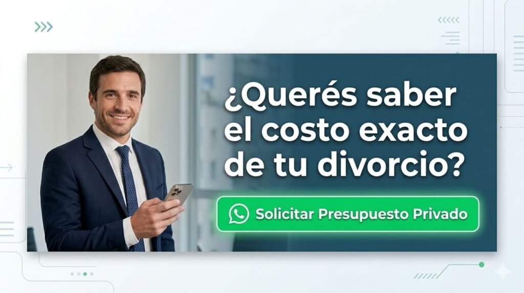 Botón para solicitar presupuesto de honorarios por divorcio por WhatsApp a Cassini Hermanos